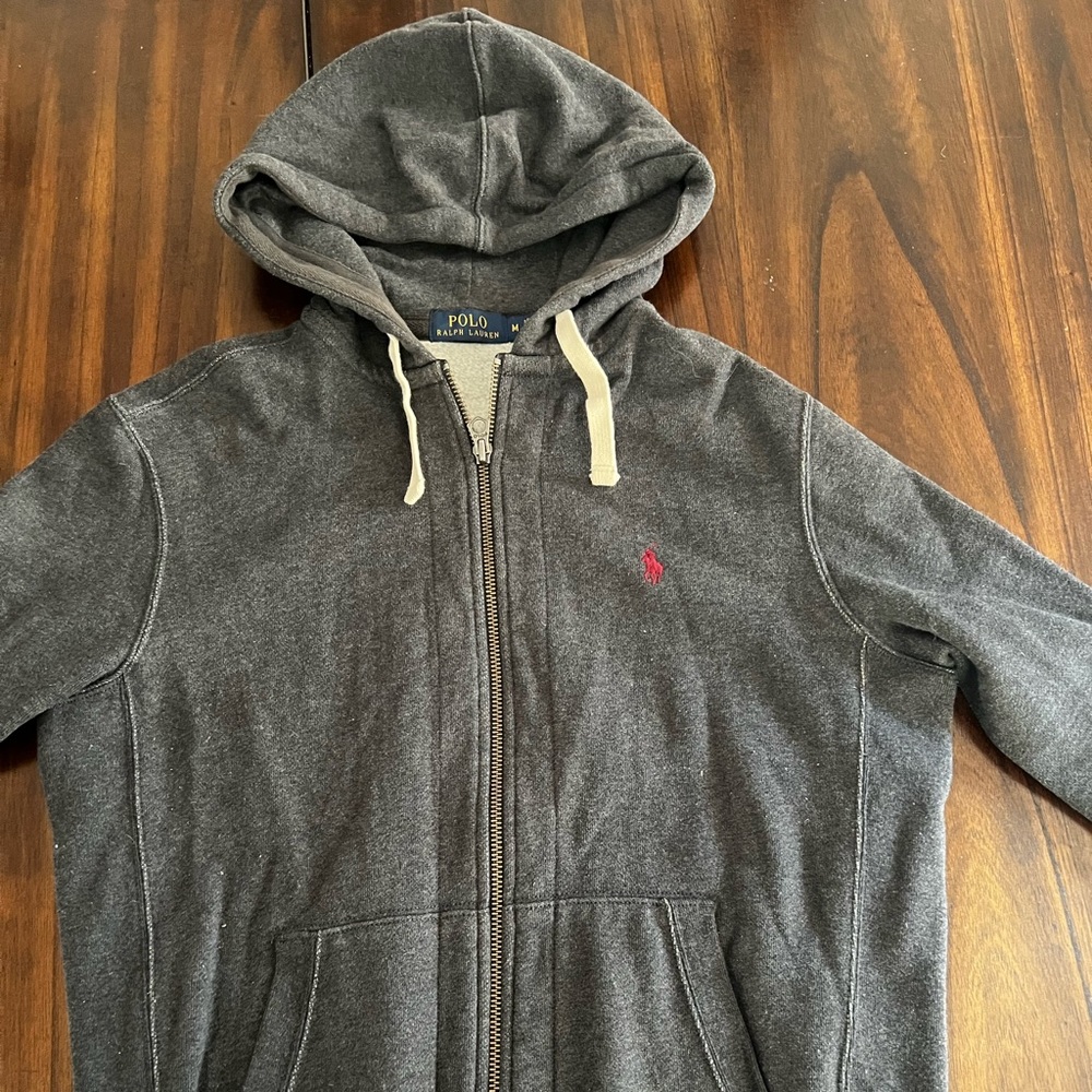 Polo Ralph Lauren zip up hoodie, great quality, Medium size